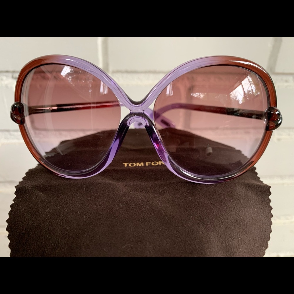Tom Ford Whitney Oversized Soft Round Sunglasses
